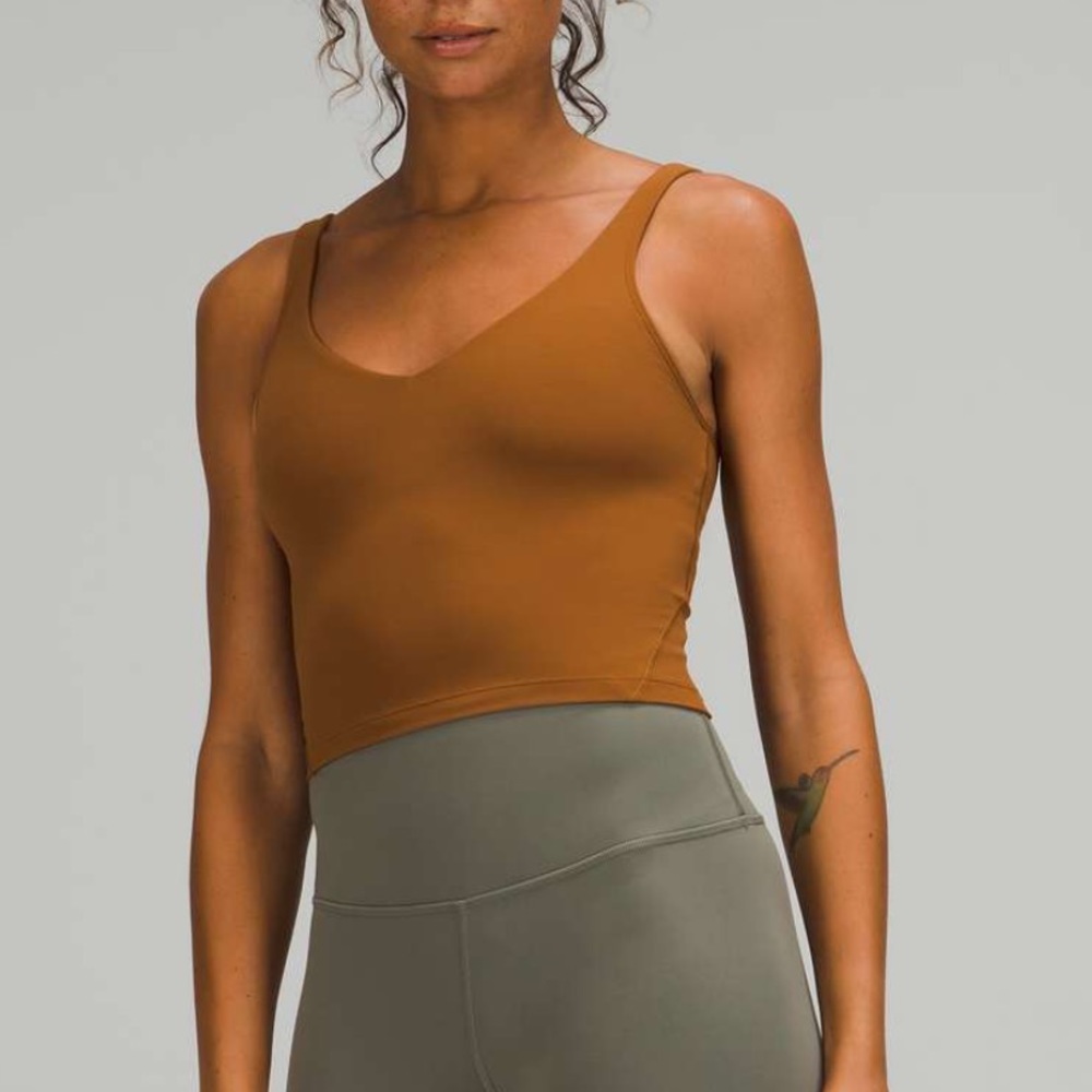 lululemon align tank in copper brown